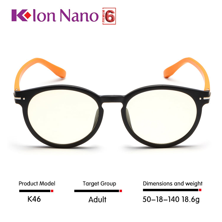 K-ION NANO PREMIUM 6 Round frame Glasses Klon nano K-LINK K ION NANO Kacamata Kesihatan K-lon nano Klonnano kion nano kionnano