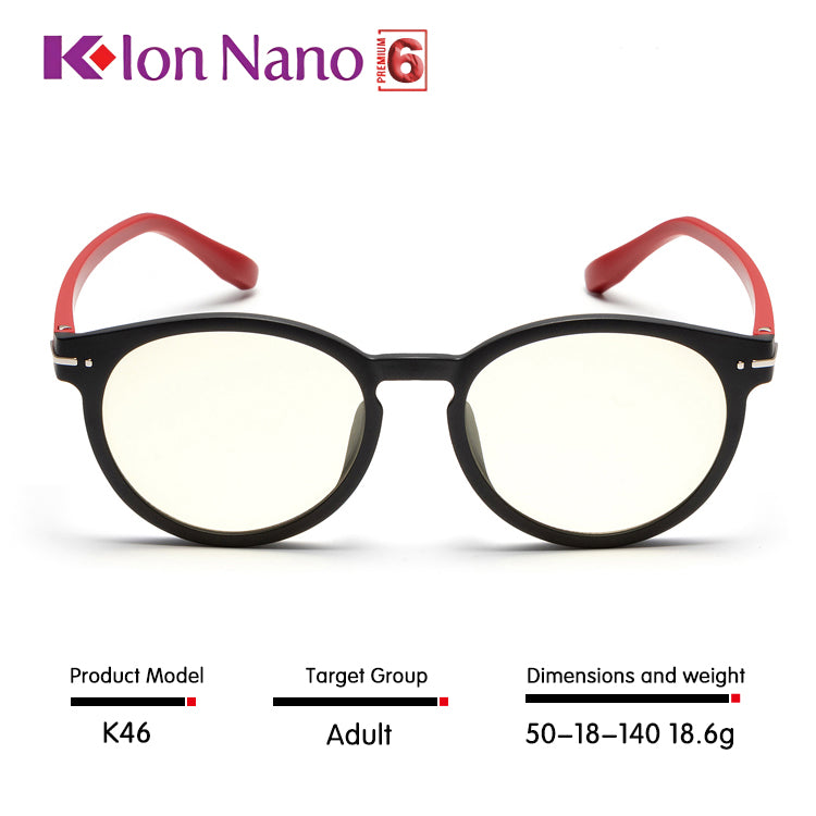 K-ION NANO PREMIUM 6 Round frame Glasses Klon nano K-LINK K ION NANO Kacamata Kesihatan K-lon nano Klonnano kion nano kionnano